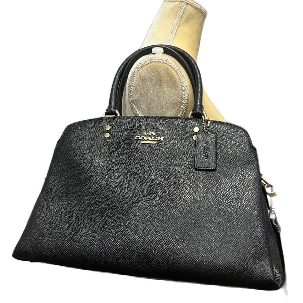 Coach Lillie Black Carryall Satchel Bag - Picture 3 of 15